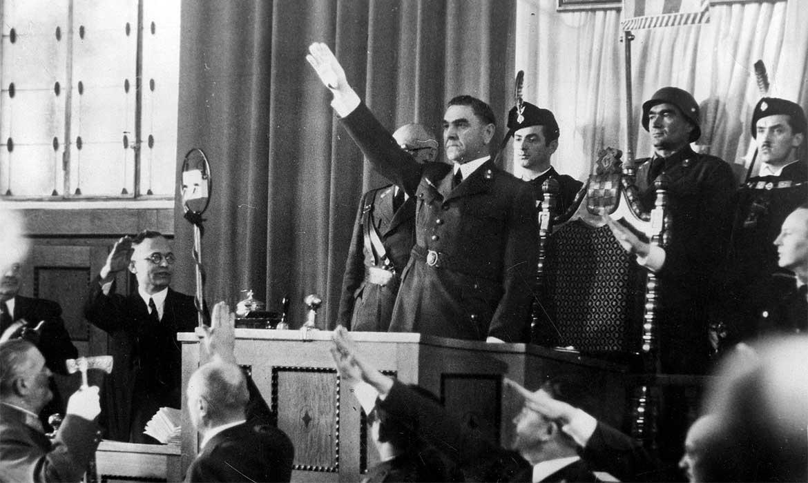 Pavelić u Saboru, veljača 1943.