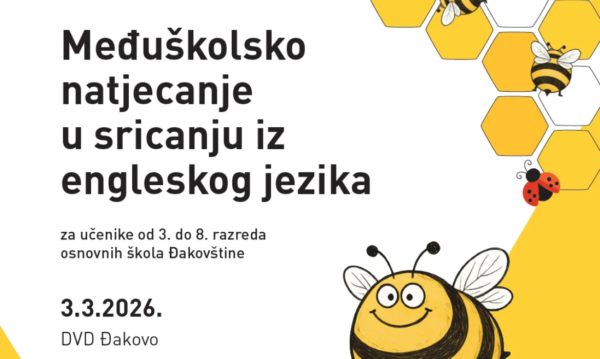 U Đakovu održano prvo međuškolsko natjecanje u sricanju iz engleskog jezika “Buzz’n’Spell”