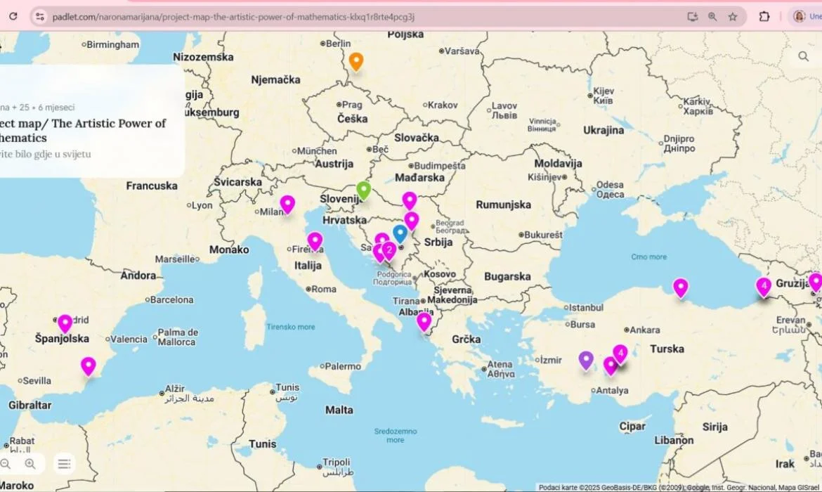 Međunarodni eTwinning projekt The Artistic Power of Mathematics