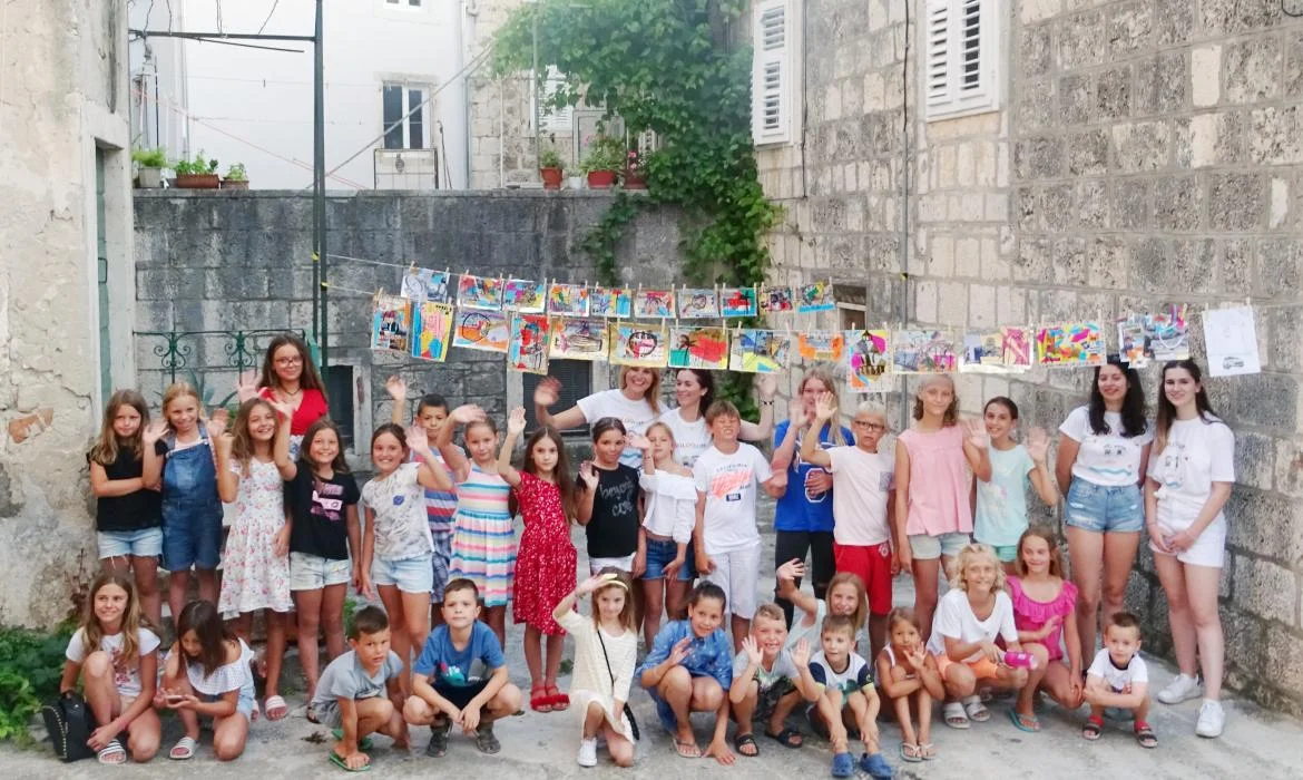 Razglednica Korčule okom djeteta