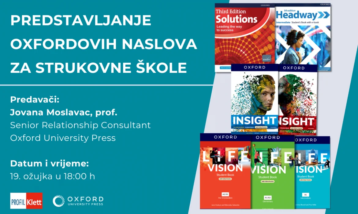 Predstavljanje Oxfordovih naslova za strukovne škole
