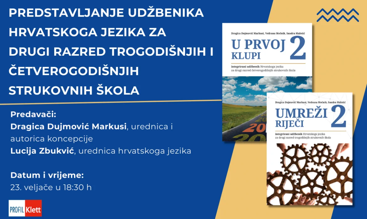 Predstavljanje udžbenika Hrvatskoga jezika za drugi razred strukovnih škola