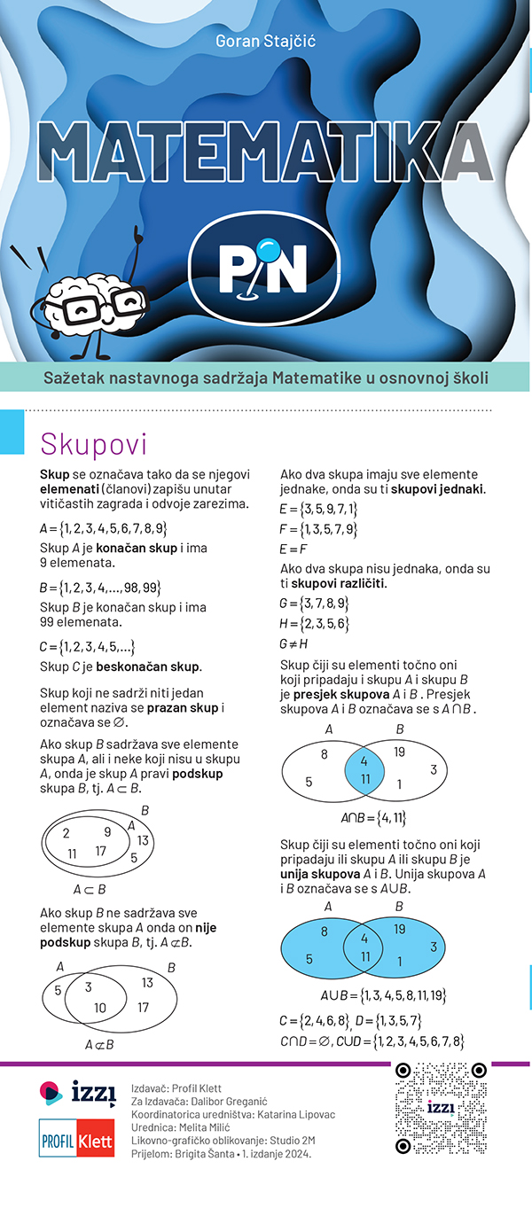 Naslovnica: Memento iz matematike za osnovnu školu 