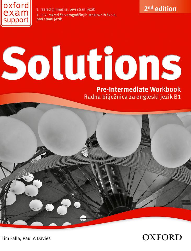 Naslovnica: SOLUTIONS 2nd ED PRE-INTERMEDIATE WB 