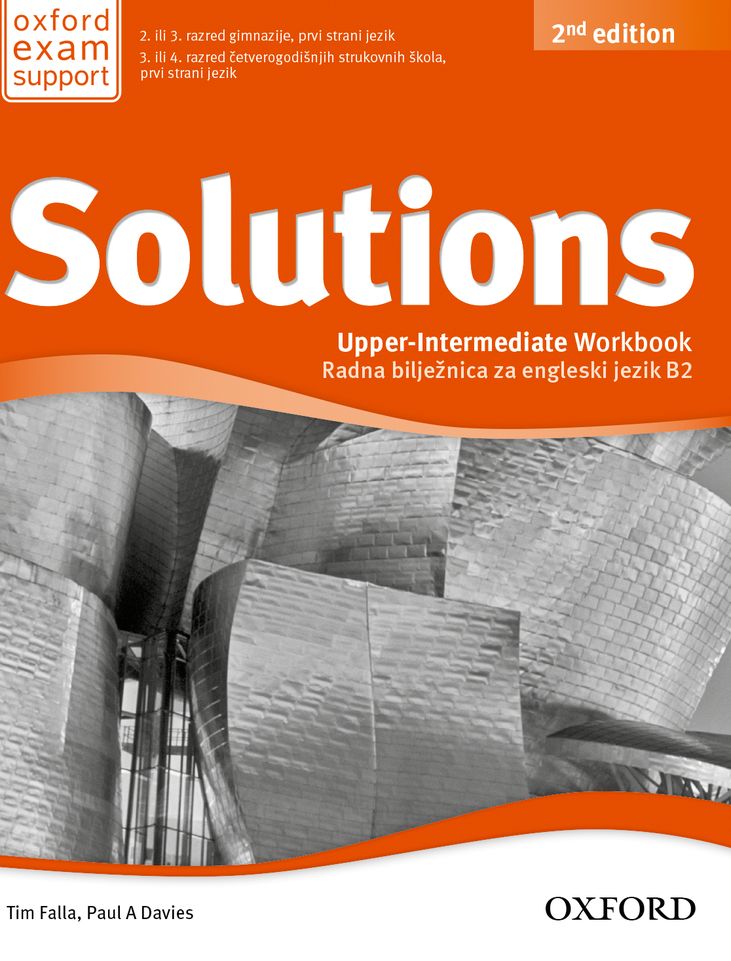 Naslovnica: SOLUTIONS 2nd ED UPPER-INTERMEDIATE WB 