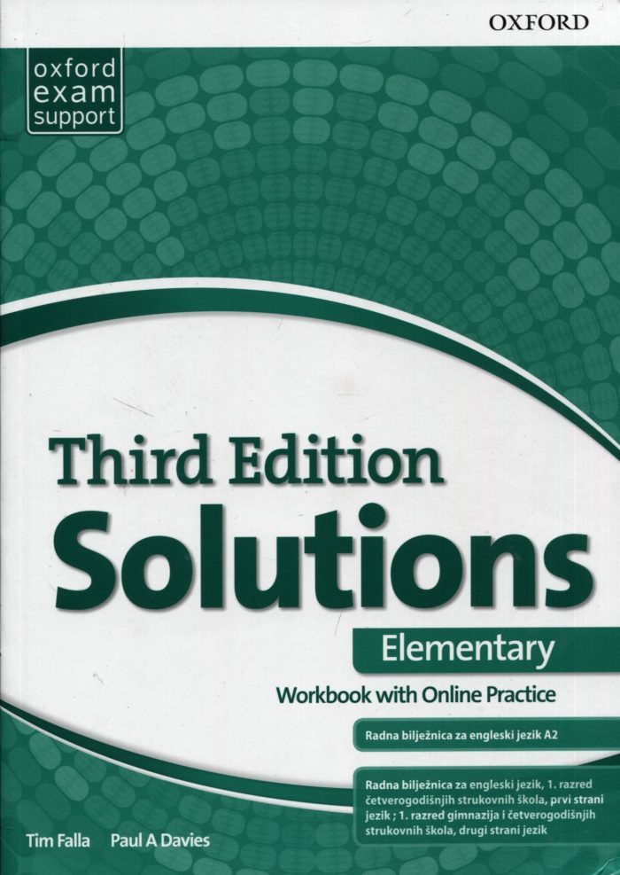 Naslovnica: SOLUTIONS 3rd ED. ELEMENTARY WB 