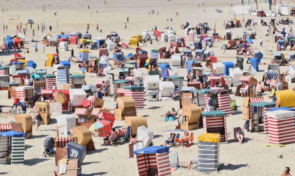 Plaža na otoku Borkum, Njemačka