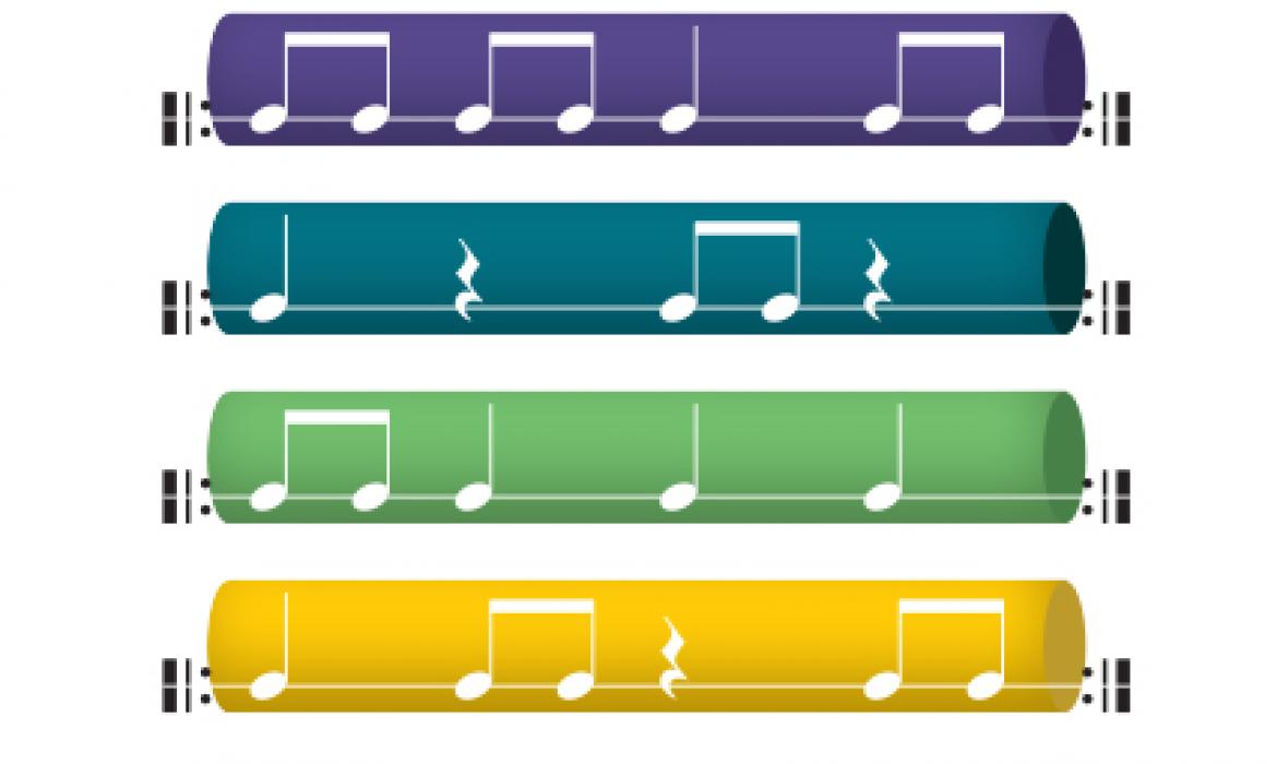 grafička slikovna partitura ritma