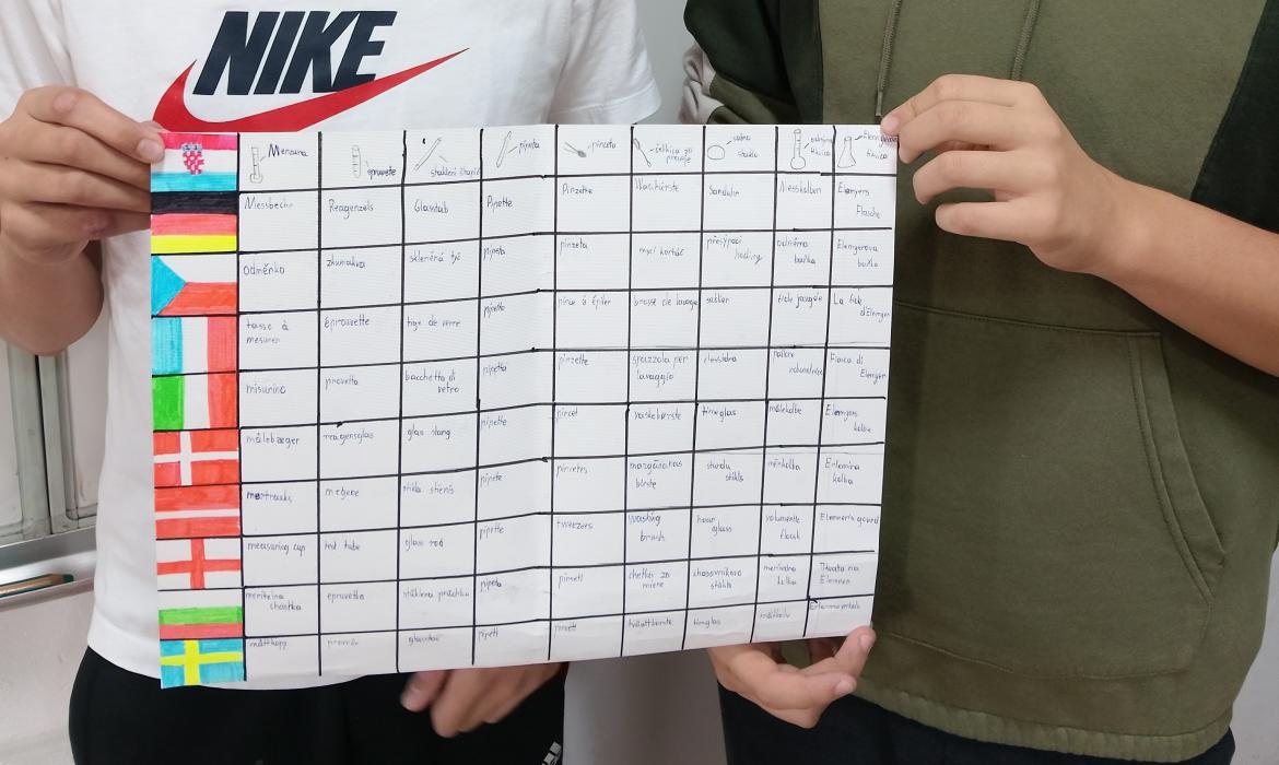 Slika 6. Kemija na drugim jezicima