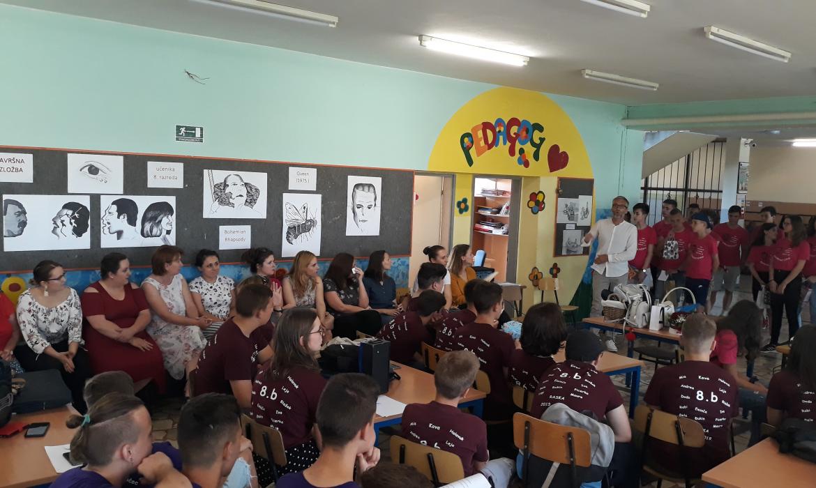 Podrška učenicima; kolektiv OŠ Fran Koncelak Drnje