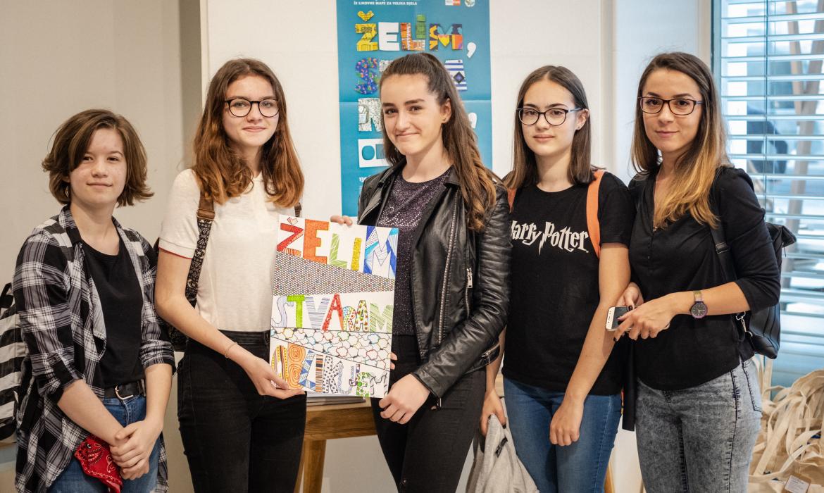 "Želim, stvaram, oblikujem" plakat nastao u sklopu radionici u Orisu
