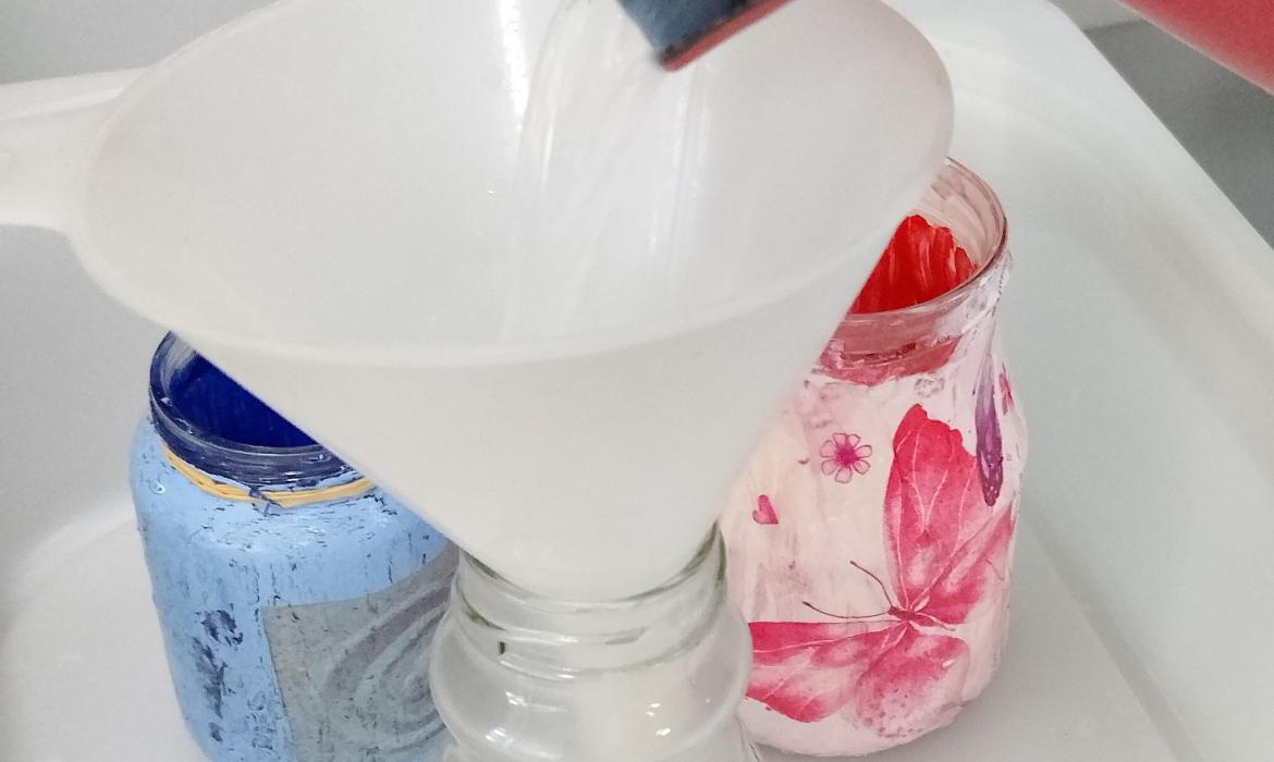 Slika 4. Prelijevanje sapuna