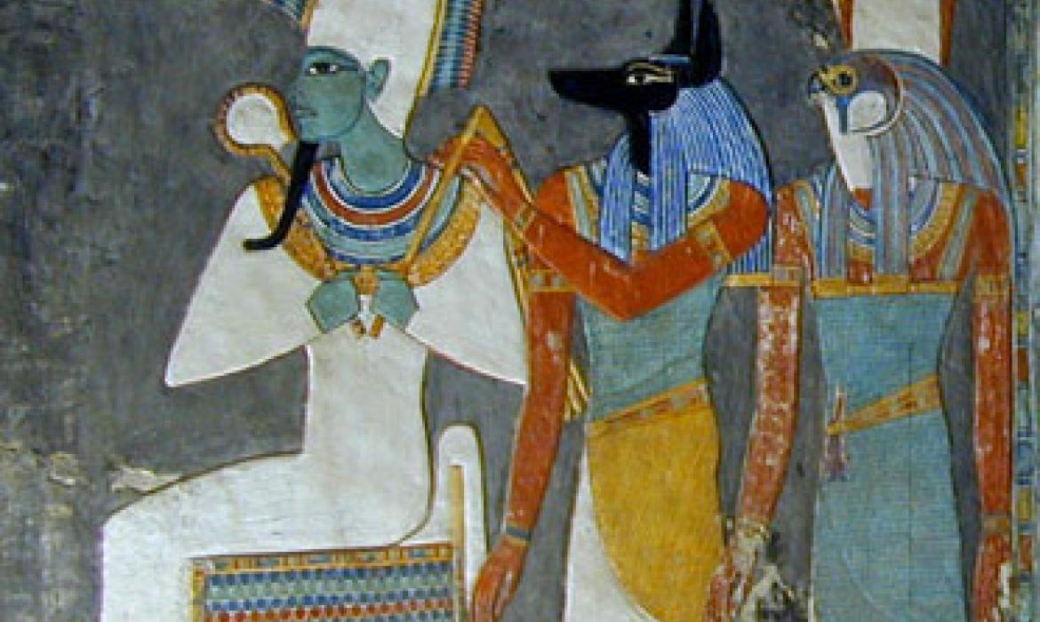 Prikazi Ozirisa, Anubisa i Horusa