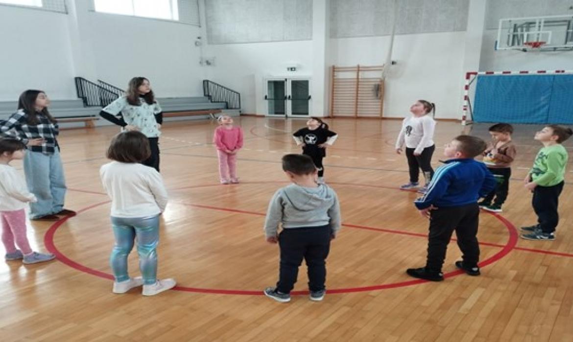 Slika 3. Tjelesna aktivnost u sportskoj dvorani